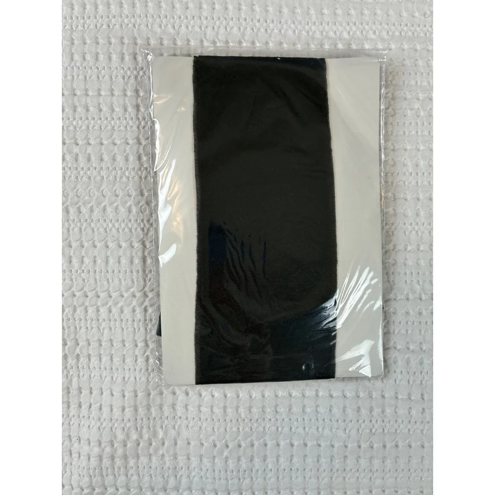 NOS VTG Donna Karan Pantyhose‎ Medium Black Sheer Satin Toner 2002 Tights